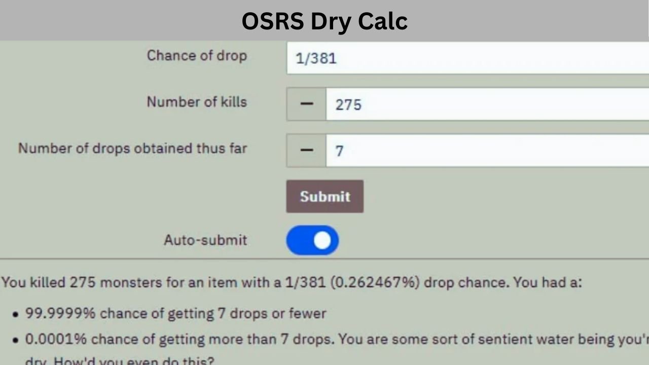 OSRS Dry Calc Inspiring Success with Smart Power Tools